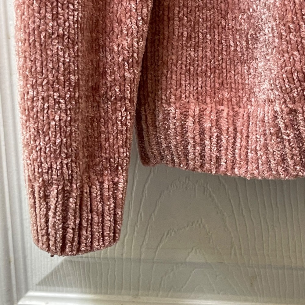 Alfred Dunner Women's XLarge Beaded Embroidered Floral Chenille Mock Sweater - Picture 5 of 14